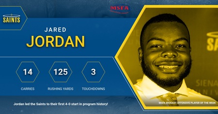 Jared Jordan Earns MSFA Mideast League Offensive Player of the Week
