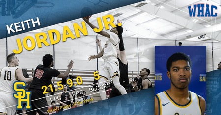Jordan Tabbed WHAC Men's Basketball Player of the Week