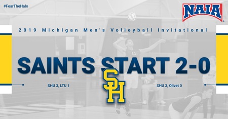 Saints Begin 2019 2-0 at Michigan Men's Volleyball Invitational