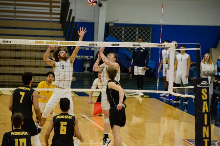 Men's Volleyball Takes Two Wins on Final Day of SHU Tournament