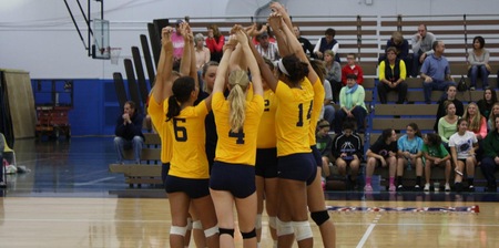 Women's Volleyball Wins Two In The Final Day of Point Park Tournament